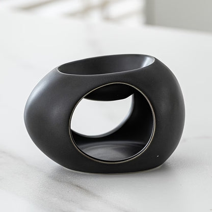 Black Ceramic Egg-Shaped Essential Oil Diffuser