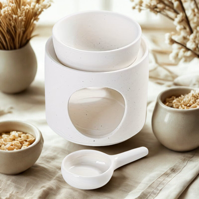 Ceramic Wax Melt Burner White