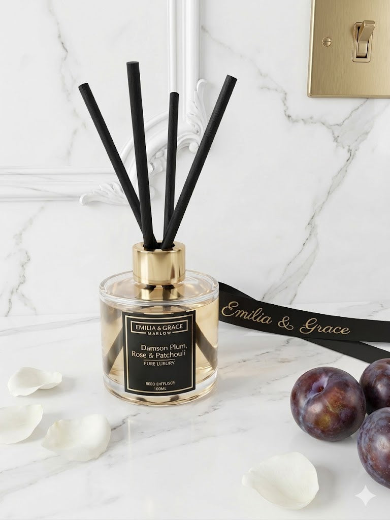 Damson Plum, Rose & Patchouli Reed Diffuser