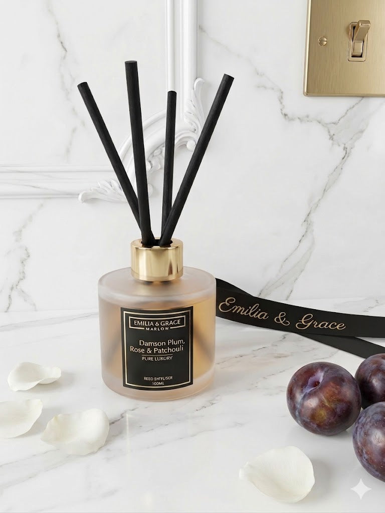 Damson Plum, Rose & Patchouli Reed Diffuser