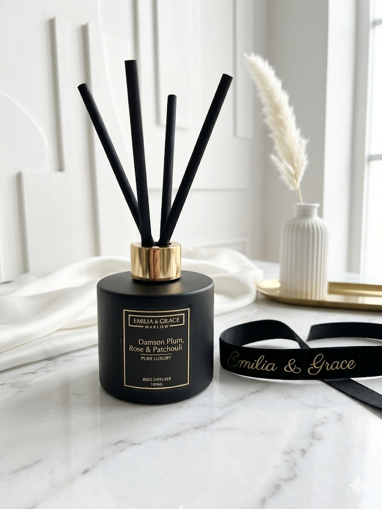 Damson Plum, Rose & Patchouli Reed Diffuser
