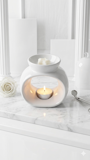 Ceramic Wax Burner White