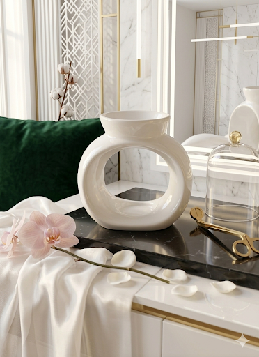 Ceramic Wax Burner White
