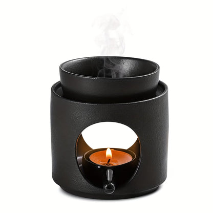 Ceramic Wax Melt Burner Black
