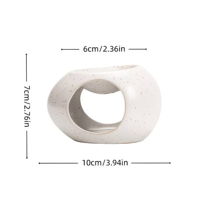 White Ceramic Egg-Shaped Essential Oil Diffuser