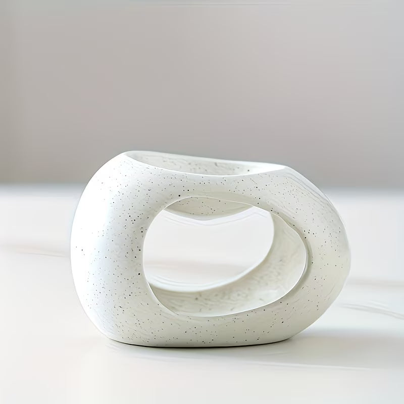 White Ceramic Egg-Shaped Essential Oil Diffuser