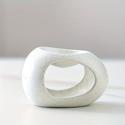 White Ceramic Egg-Shaped Essential Oil Diffuser