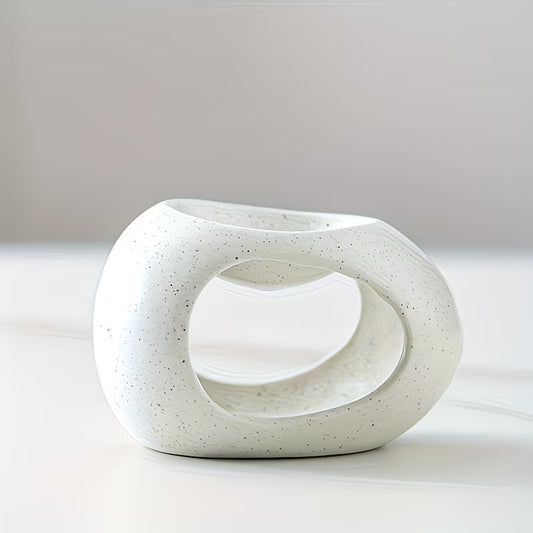White Ceramic Egg-Shaped Essential Oil Diffuser